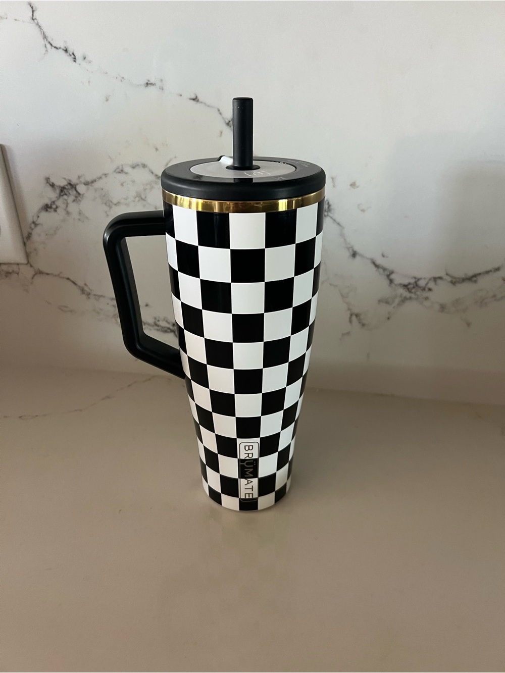 Brumate Royal Check Era 40oz With 1 Straw Cover